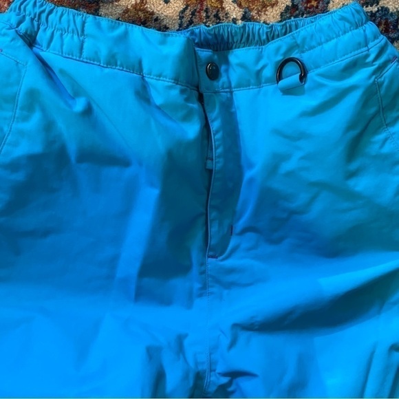 Lands End turquoise ski pants for style and warmth on the slopes. Gorgeous! - Picture 6 of 9